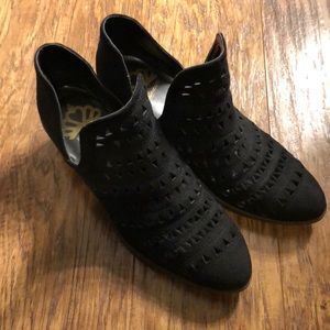 Fergie Black Booties size 8
